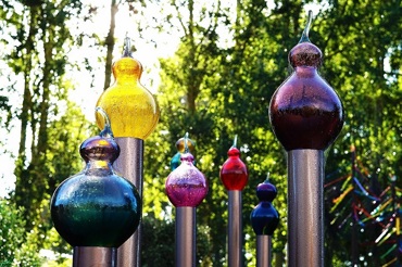Lava Glass Sculpture Garden Birds