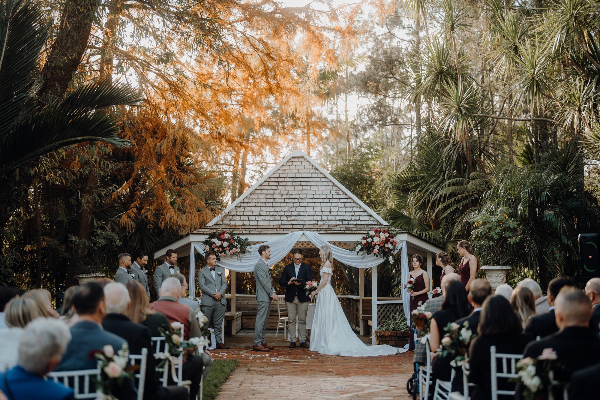 garden gazebo ceremony