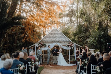 garden gazebo ceremony